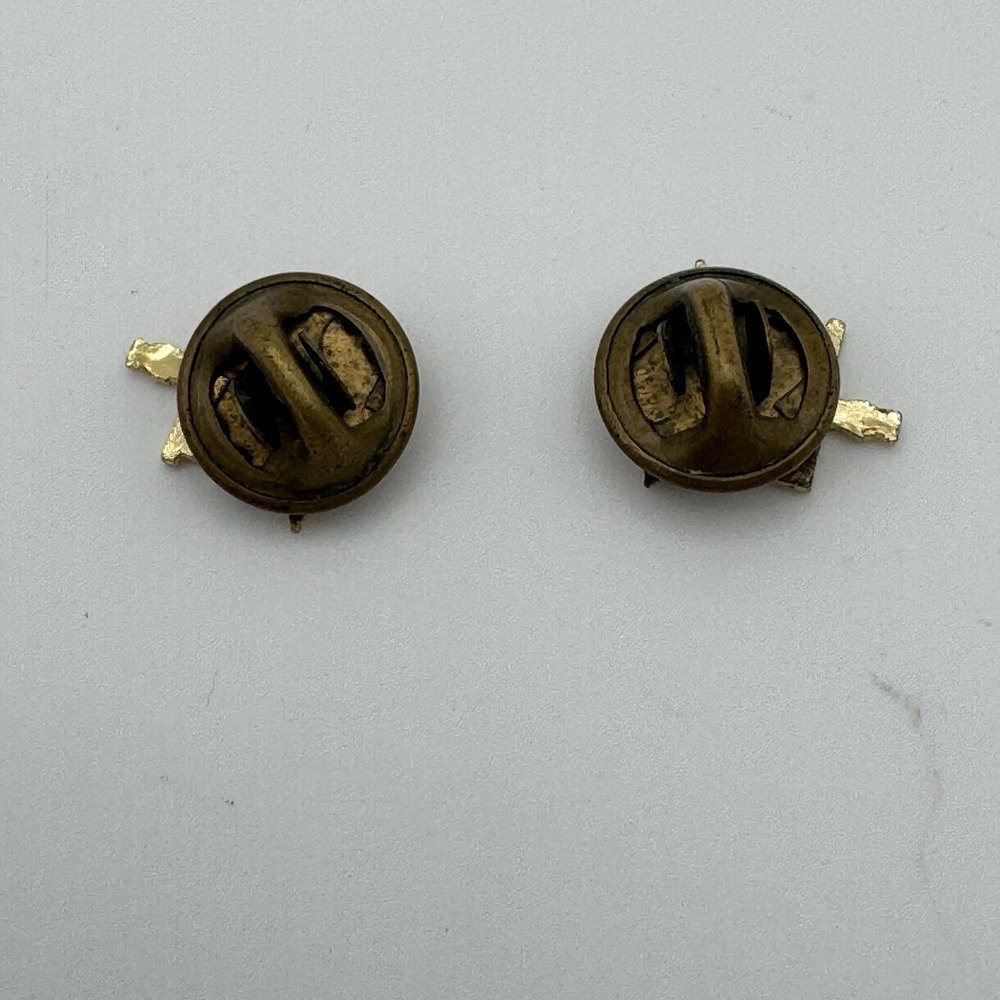 2 Vtg RN Registered Nurse Caduceus Tie Hat Lapel Pin Gold Tone Medical Nursing - Picture 3 of 5